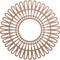 Ekena Millwork Cornelius Wood Fretwork Pierced Ceiling Medallion, Wood (Paint Grade), 34"OD x 12 5/8"ID x 3/8"T CMWP34X0375CRMF - alternate 1